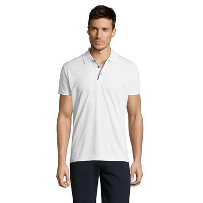Heren performer sport poloshirt (wit)