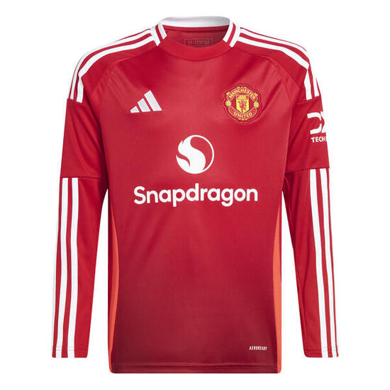 Maglia Home a maniche lunghe bambino Manchester United 2024/25