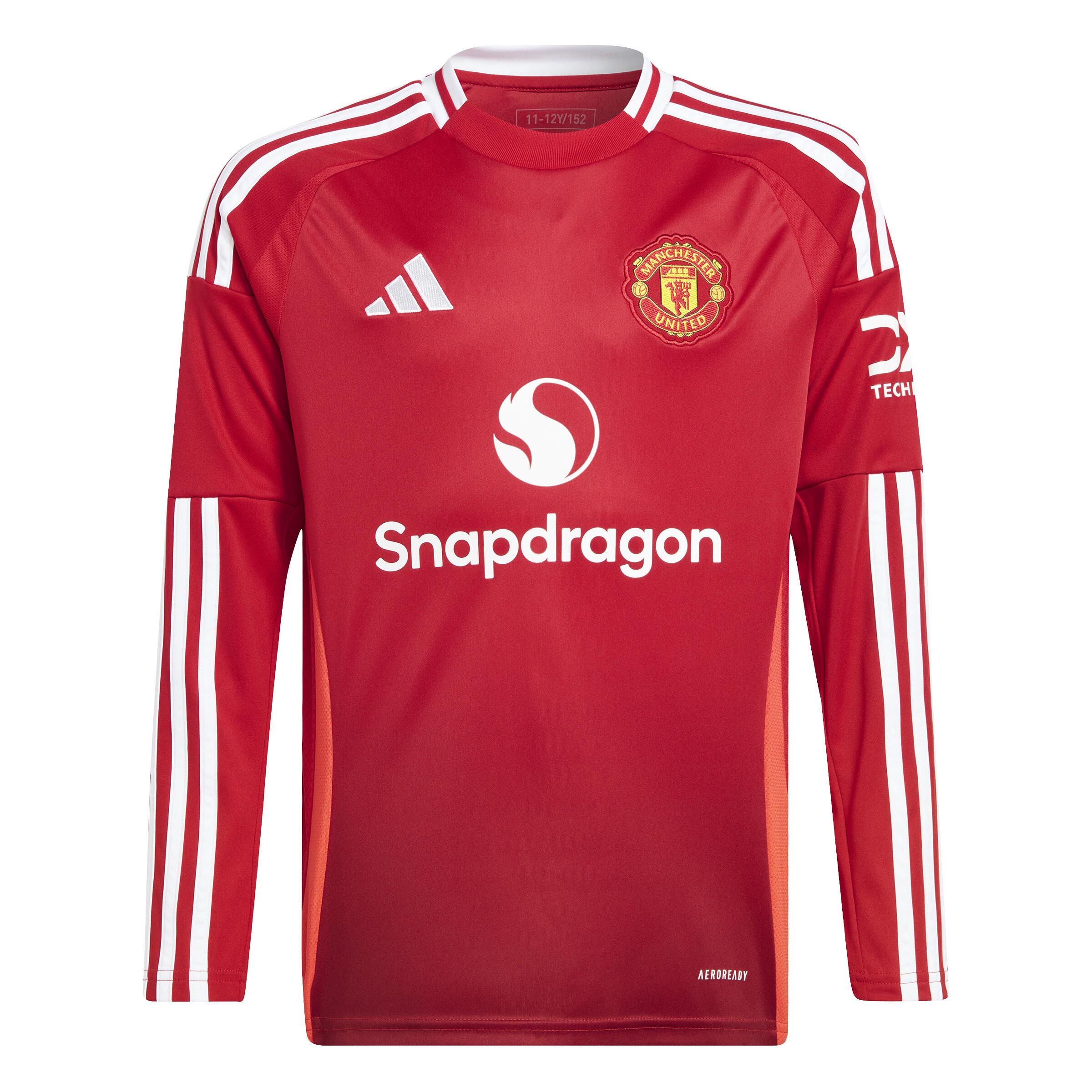Adidas - Maillot Domicile Manches Longues Enfant Manchester United 2024/25 - Maillot Manches Longues - Rouge -  8 À 10 Ans - Decathlon