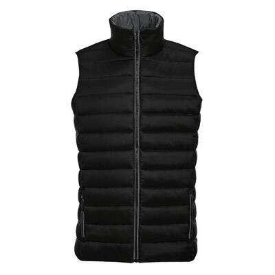 Herengolf gewatteerde waterafstotende bodywarmer/gilet (zwart)