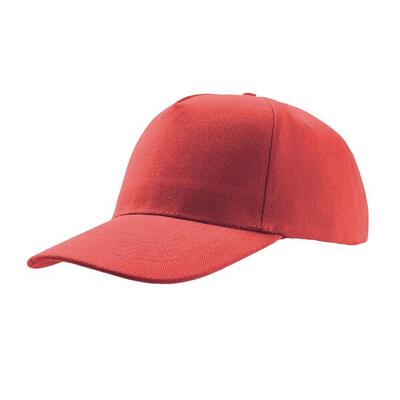 Liberty five heavy brush cotton 5 panel cap (rood)