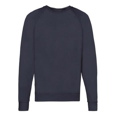 Unisex lichtgewicht raglan sweatshirt voor volwassenen (wit)