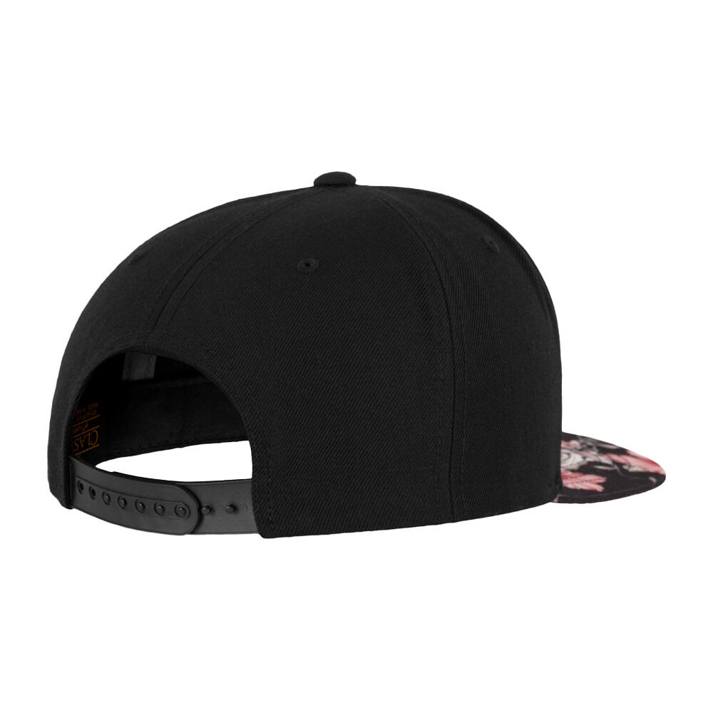 Casquette Ajustable Motif/style Roses (Noir / Gris) 2/4