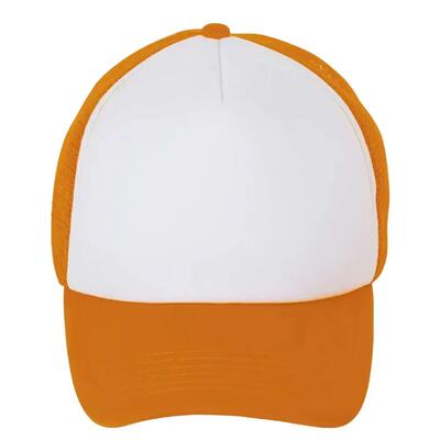 Bubble colour block baseball cap (wit/zwart)