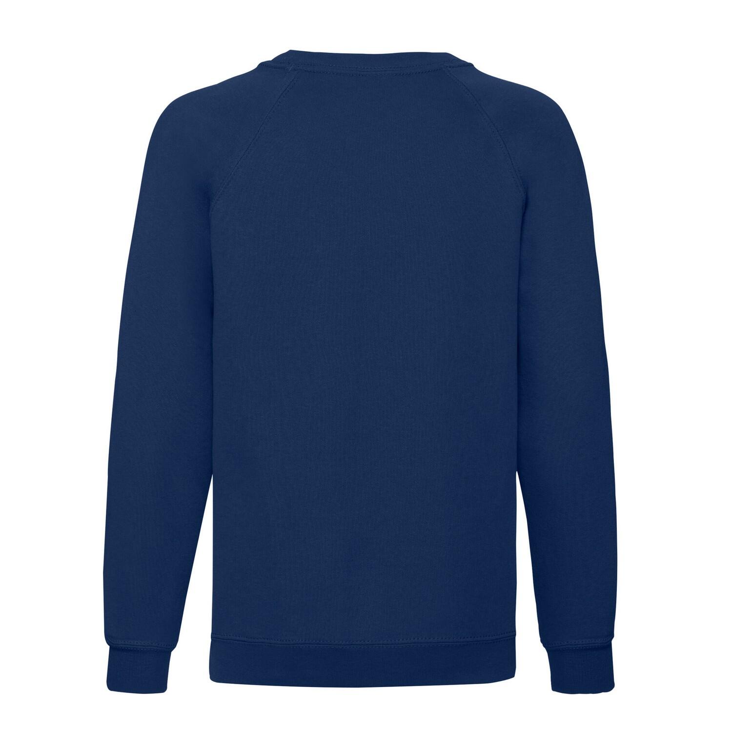Felpa Raglan Bambini Fruit Of The Loom Classic Blu Navy 2/3