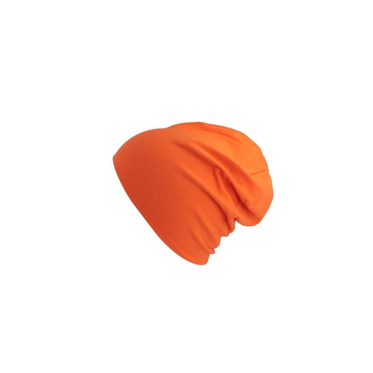 Berretto Tipo Beanie In Jersey Adulti/Unisex Atlantis Flash Arancione Neon 3/4