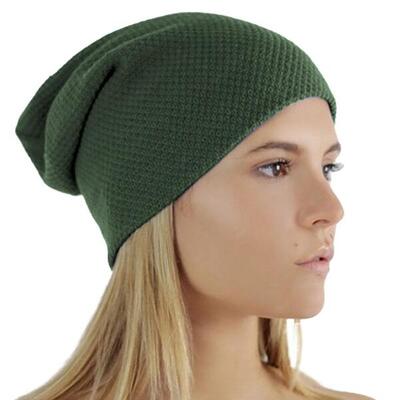 Snobby waffle knit beanie (olijf)