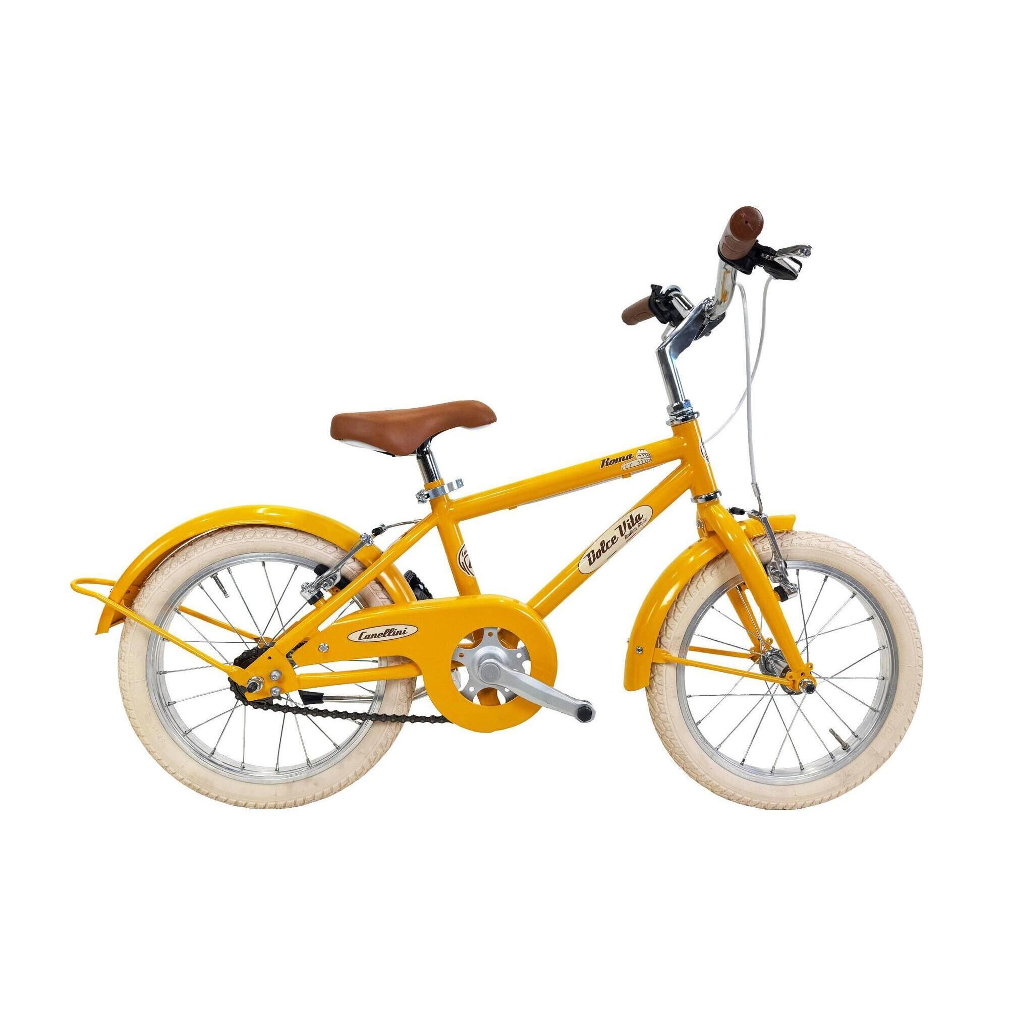 Bicicleta de Criança Dolce Vita by Canellini ROMA 16” - Amarelo