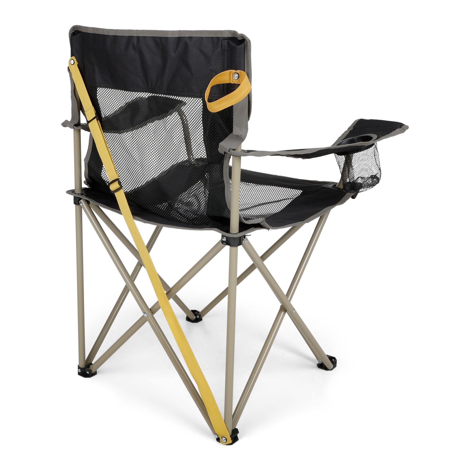 Klappstuhl Mesh Rücken, Isla Streamair Chair, schwarz REGATTA Decathlon