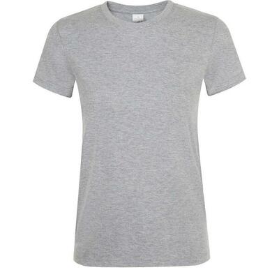 Dames regent melange tshirt (grijze melange)