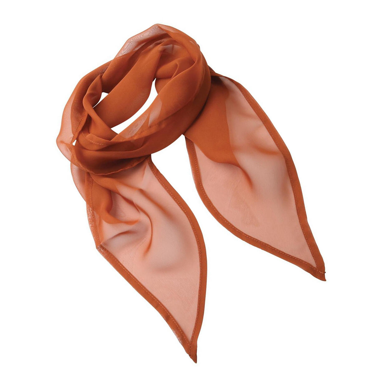 Dames Chiffon Sjaal (Kastanje) 2/3
