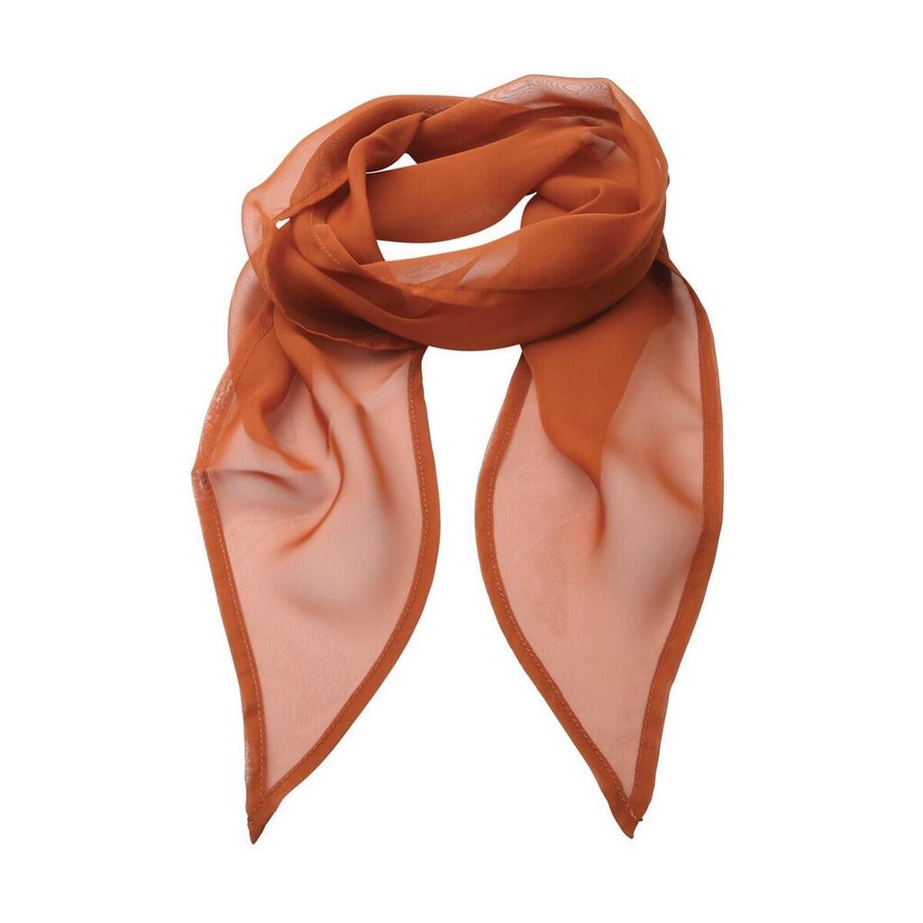 Womens/Ladies Chiffon Scarf (Chestnut)