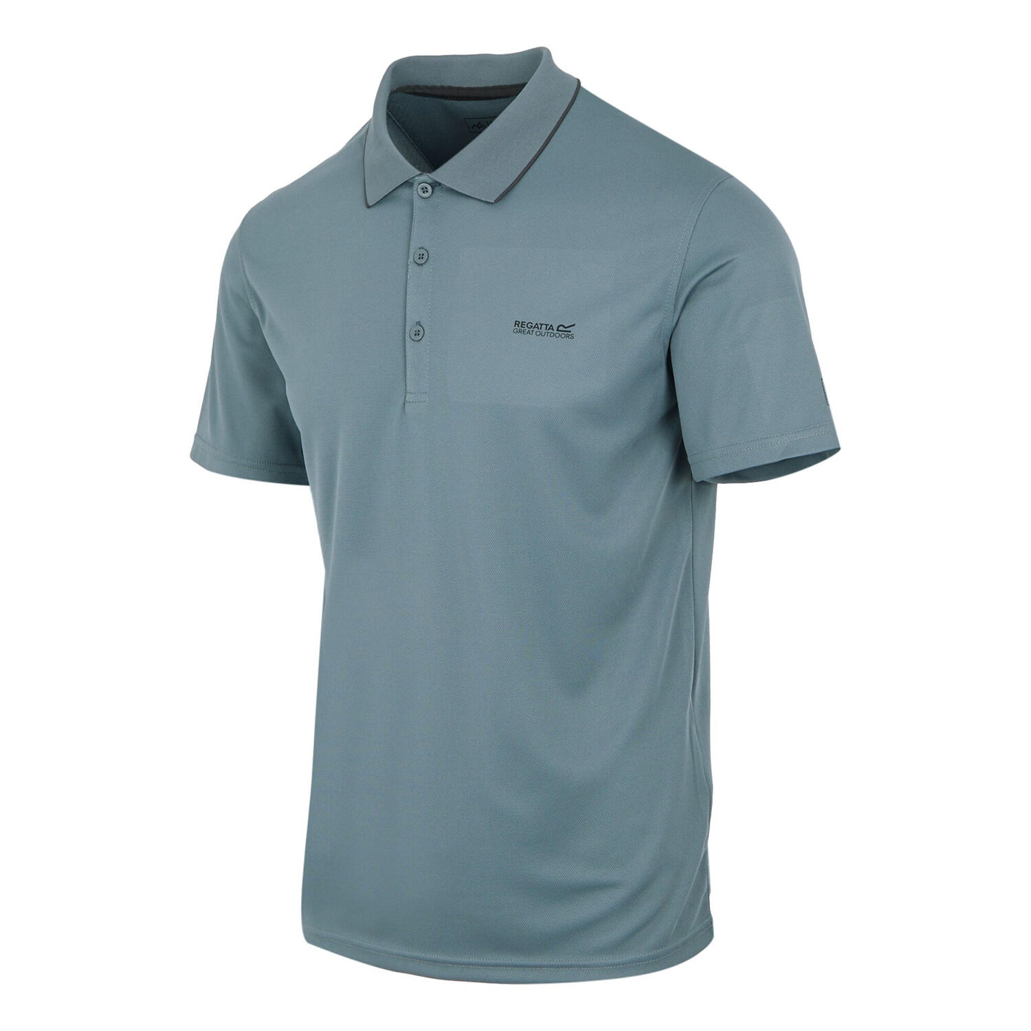 Heren Maverick V Actief Poloshirt (Grenoble groen) 3/4