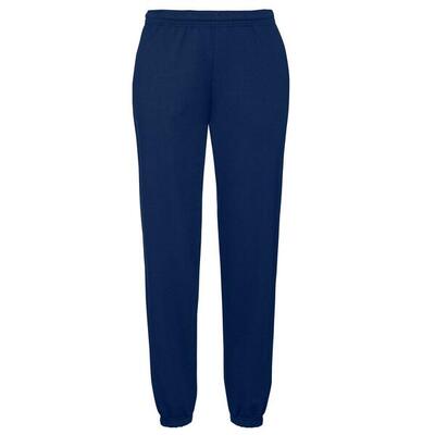 Pantaloni Da Jogging Risvolto Elasticizzato Uomo Fruit Of The Loom Classic Blu