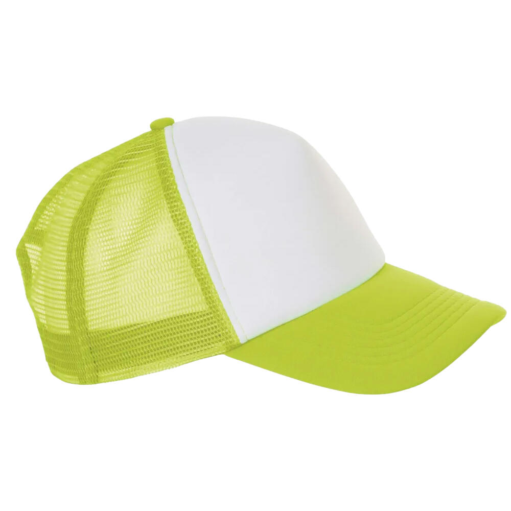 Casquette De Baseball BUBBLE (Blanc / Vert Néon) 3/4