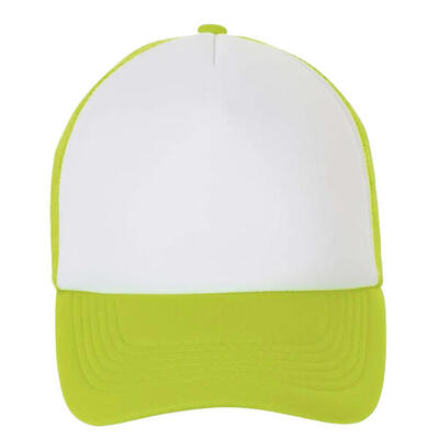 Bubble colour block baseball cap (wit/zwart)