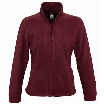 Dames north full zip fleece jacket (bosgroen)