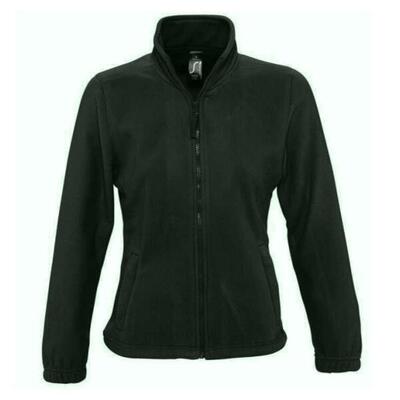 Dames north full zip fleece jacket (bosgroen)