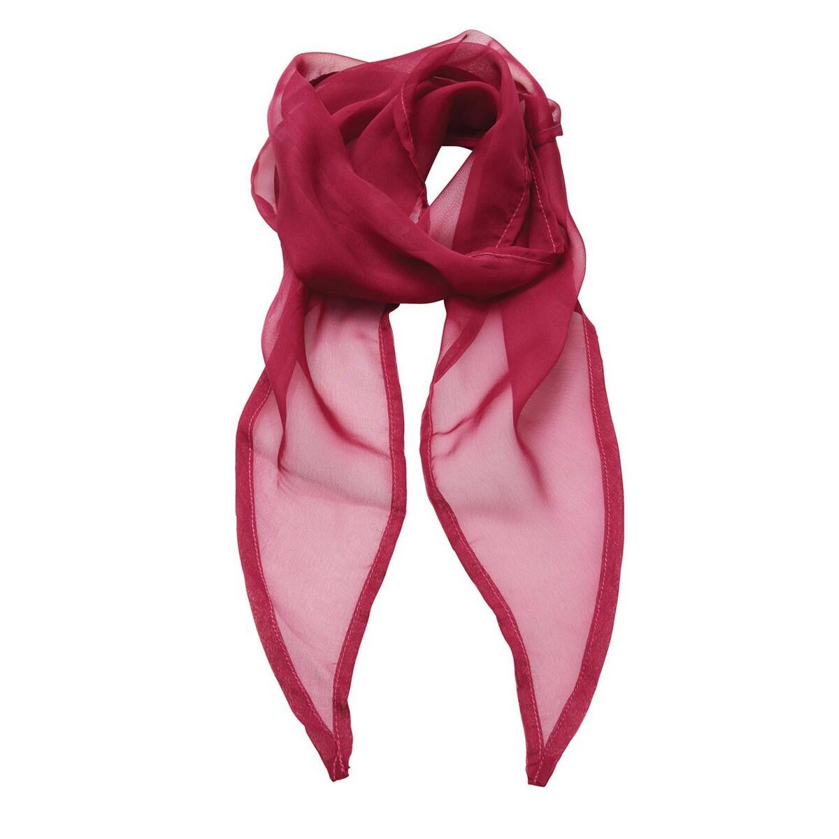 PREMIER Dames Chiffon Sjaal (Heet Roze)