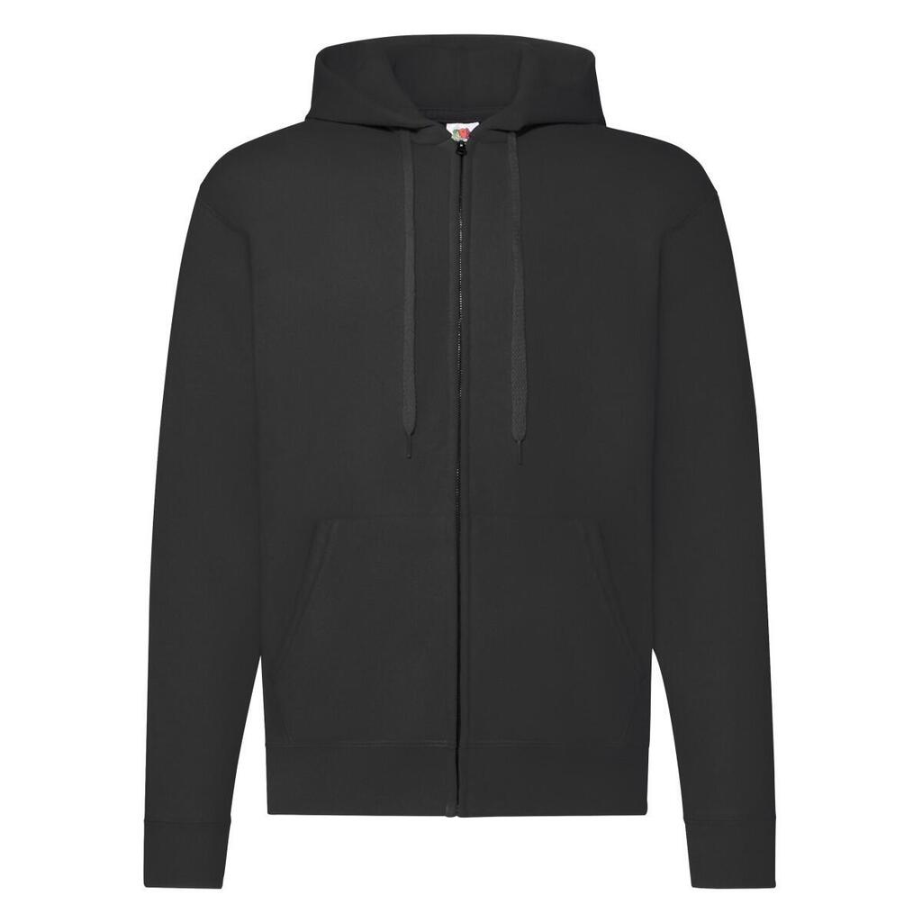 Unisex Adult Classic Hooded Jacket (Black)