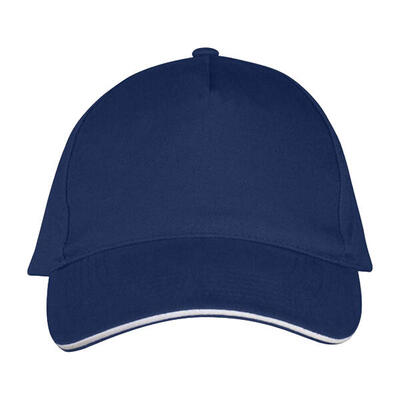 Long beach 5 paneel baseball cap (denim)