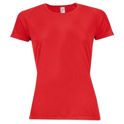 Dames sportief raglan tshirt (koningsblauw)