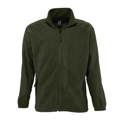Heren north full zip outdoor fleece jacket (leger)