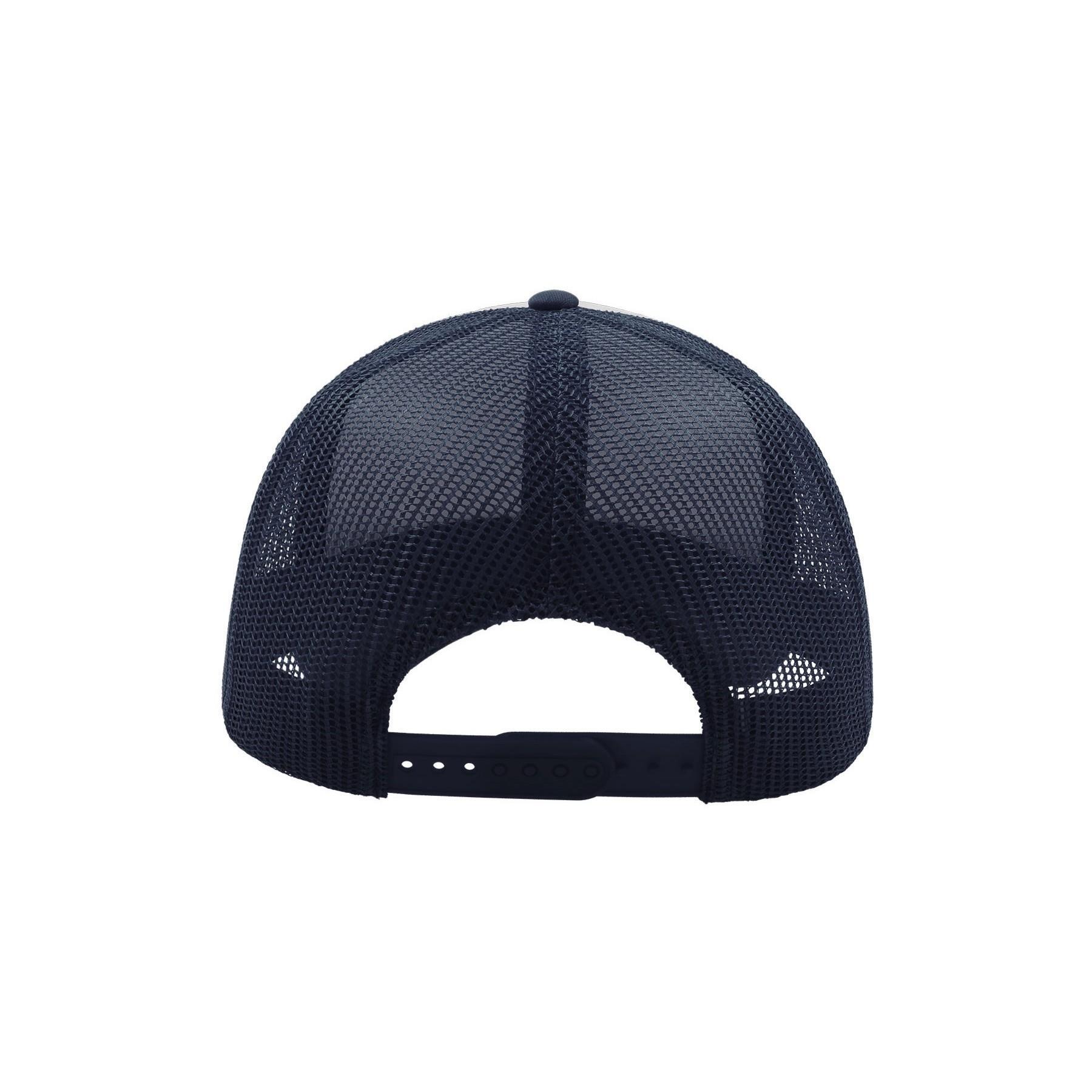 Gorra de 5 paneles estilo Trucker modelo Rapper Azul marino/ Blanco 2/4