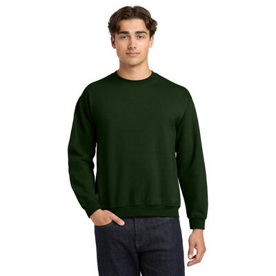 Unisex adult sweatshirt met zware mouwenhals (paars)