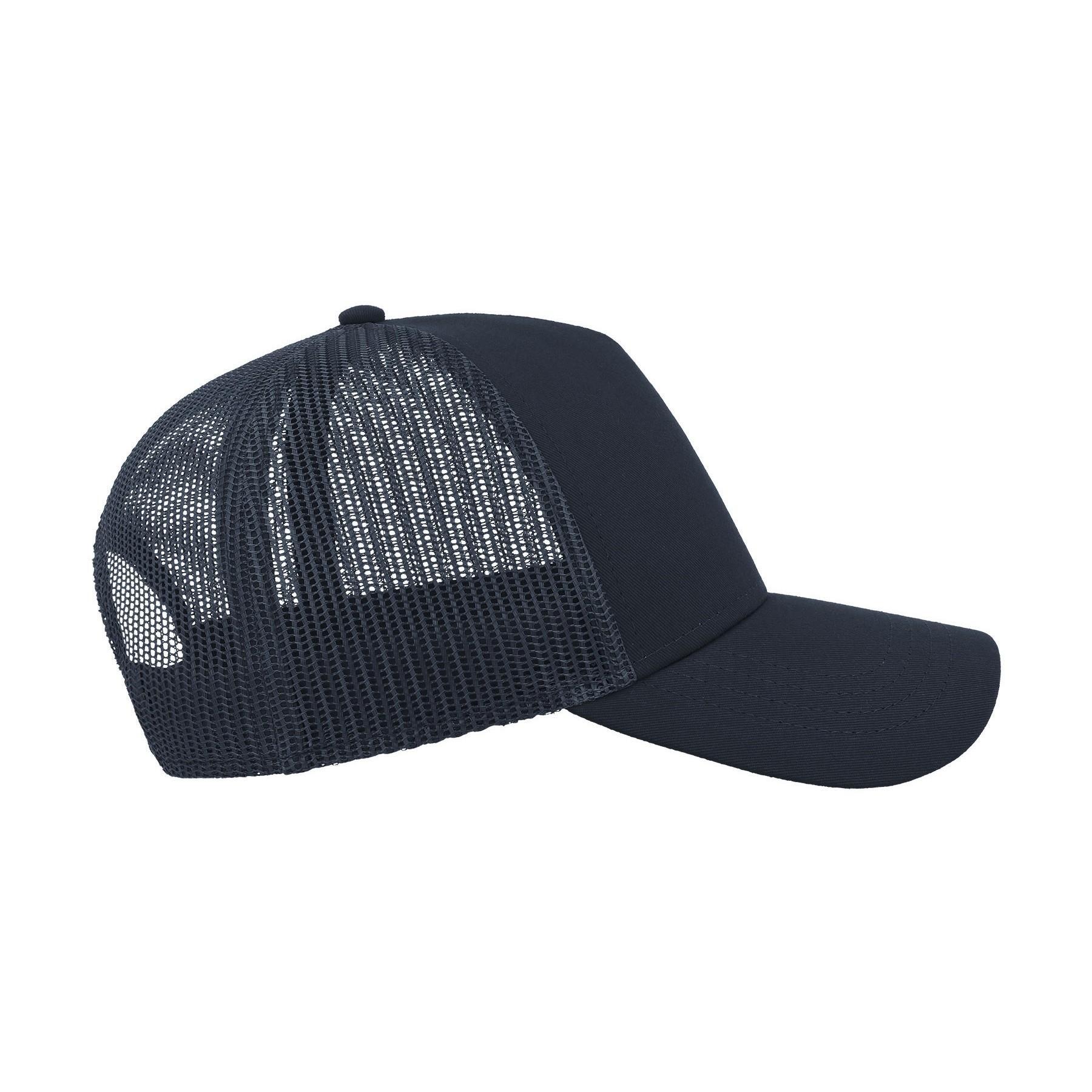 Rapper Cotton 5 Panel Trucker Cap (Marine/Navy) 4/4