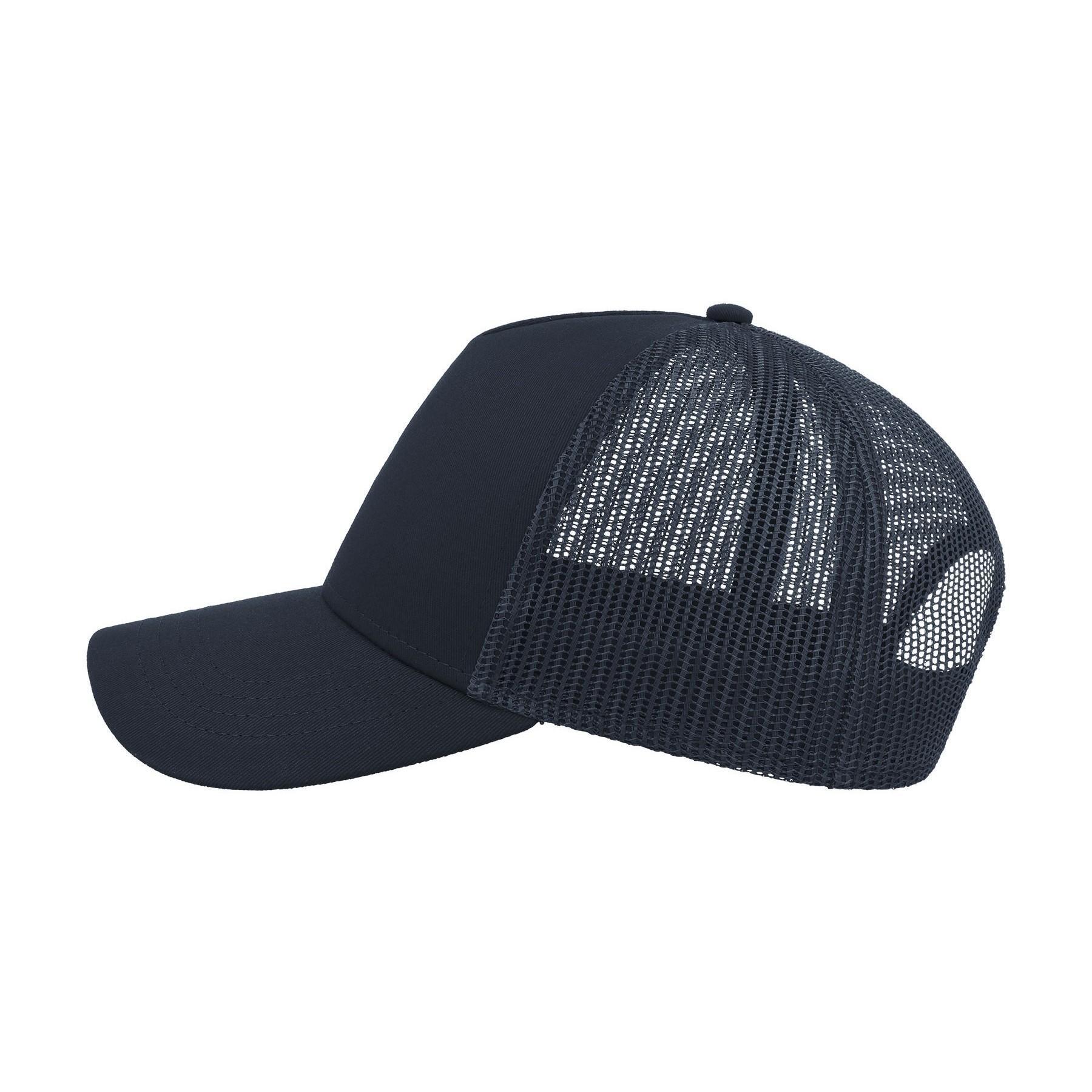 Rapper Cotton 5 Panel Trucker Cap (Marine/Navy) 3/4