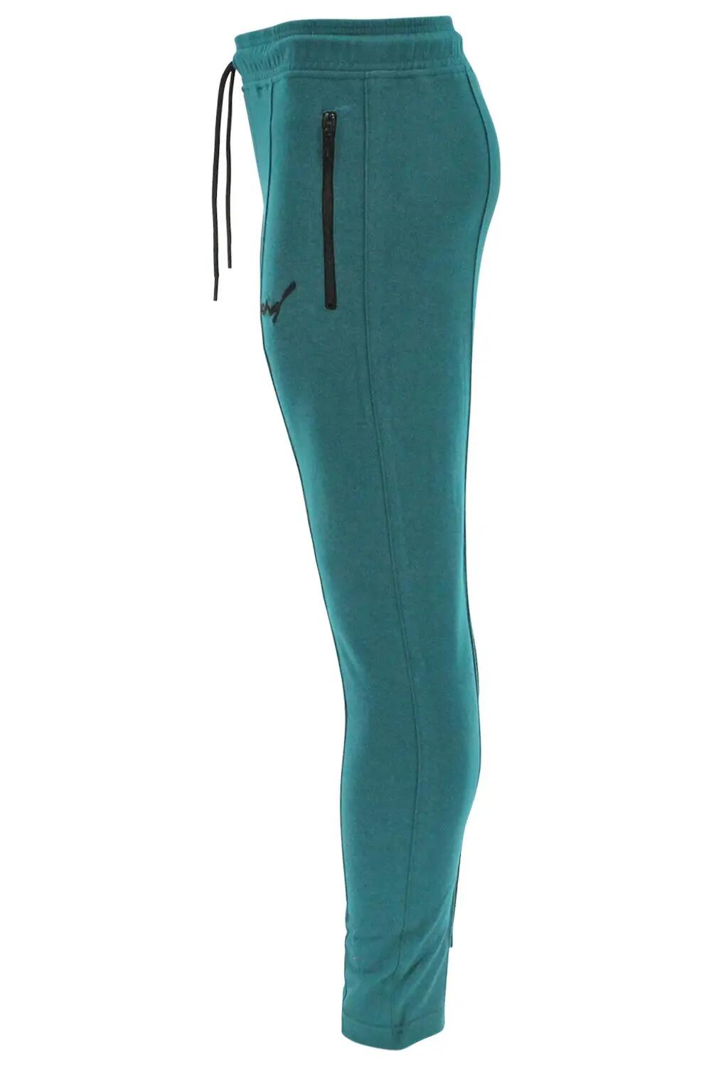 Trouser LA Luxe Lounge Petrol heren/dames katoen 3/5