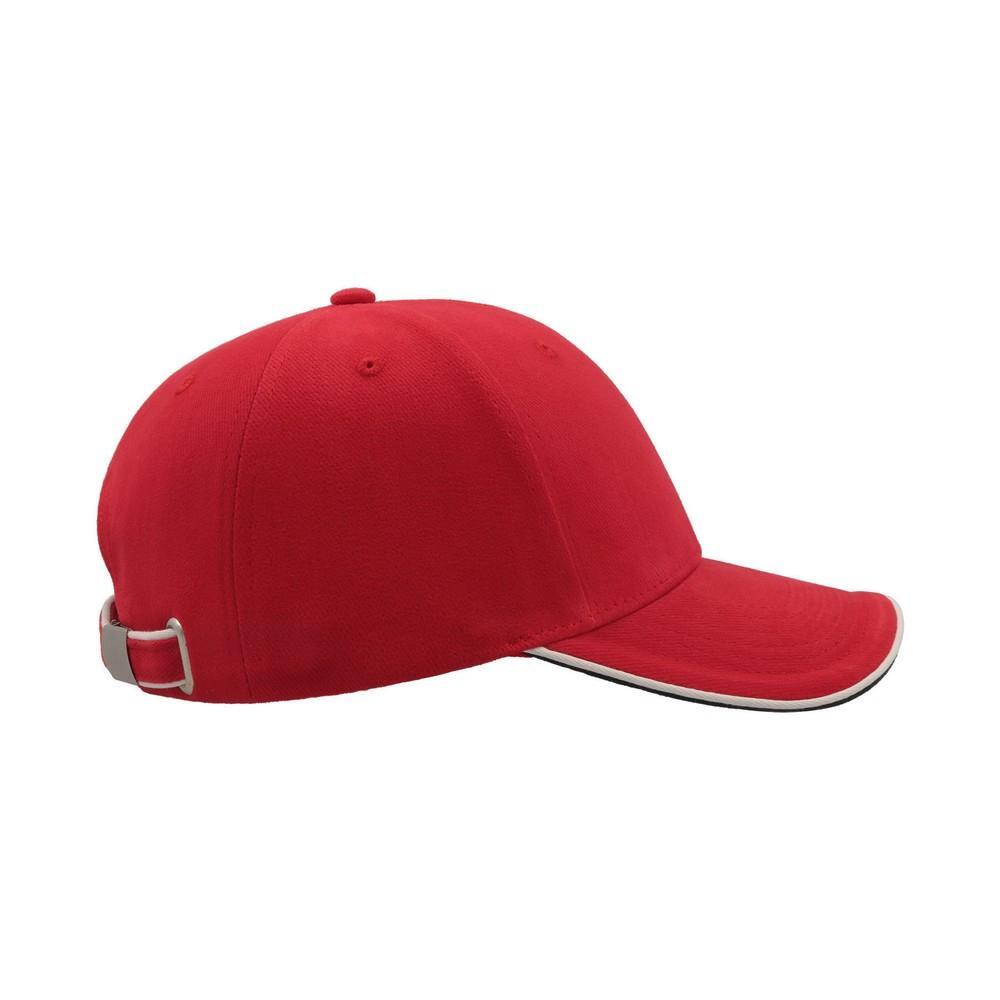 Piloto Sanduíche de algodão 6 Painel Cap (Vermelho) 4/4