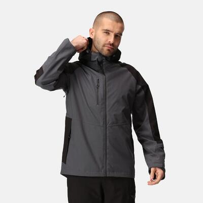 Herren Wandern Jacke Wasserdicht - X-Pro Beacon, grau und schwarz