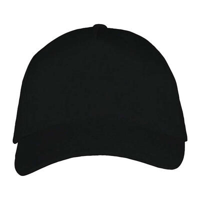 Long beach 5 paneel baseball cap (zwart)
