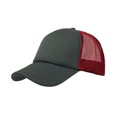 Rapper 5 panel trucker cap (koninklijk/wit)