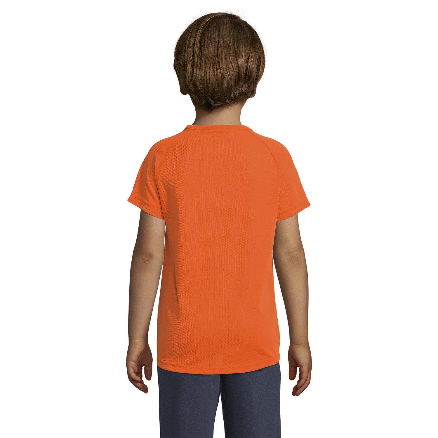 Kinderen/Kinderen Sportief Raglan Tshirt (Neon Oranje) 2/3