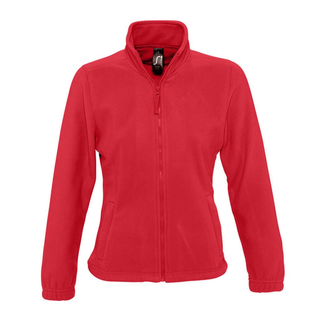Womens/Ladies North Full Zip Fleece Jacket (Red)