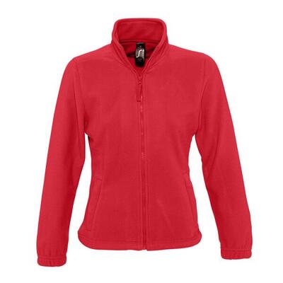 Dames north full zip fleece jacket (bosgroen)