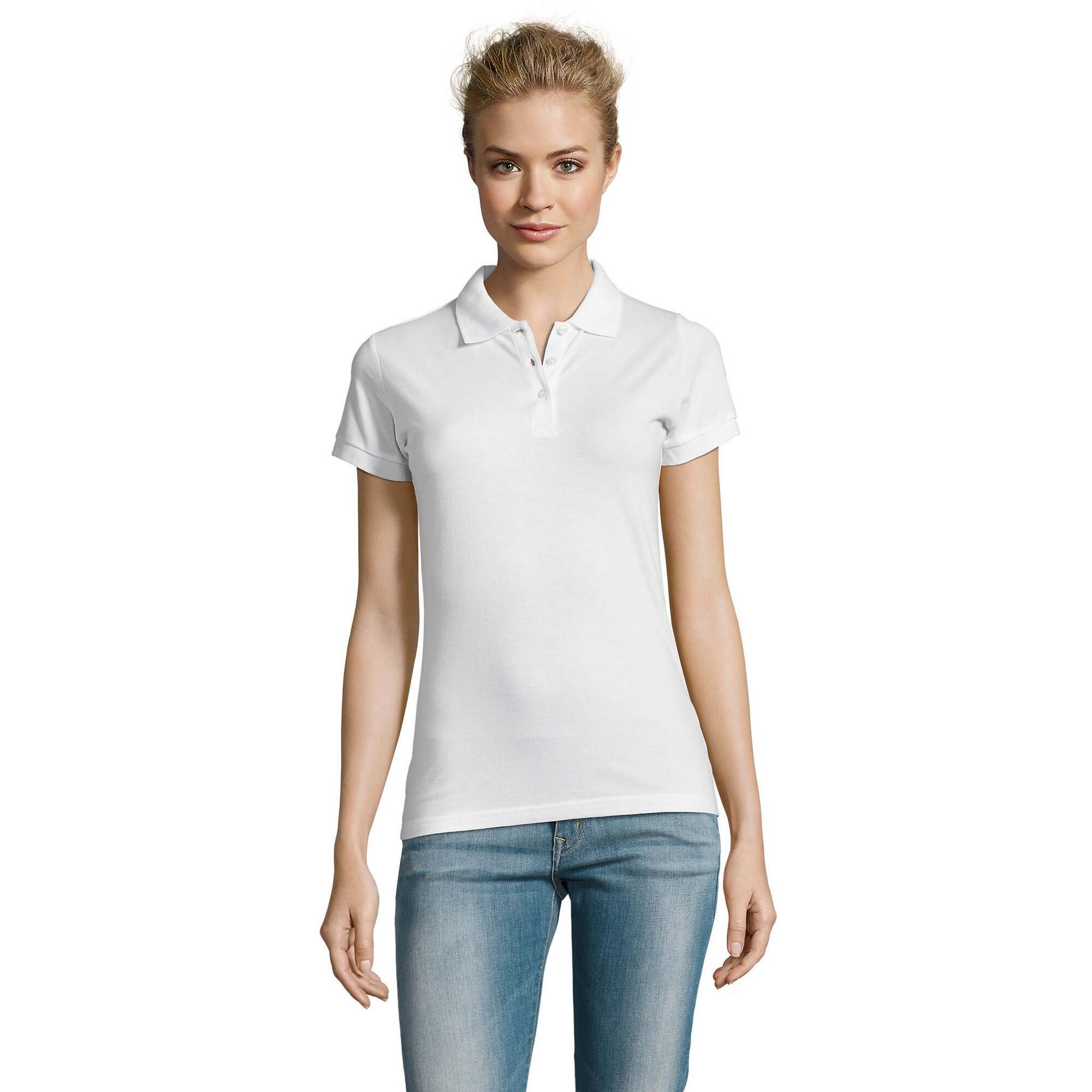 Sol's - Polo Perfect Femme (blanc) - T-shirt Manches Courtes - Blanc - 40 M - Decathlon