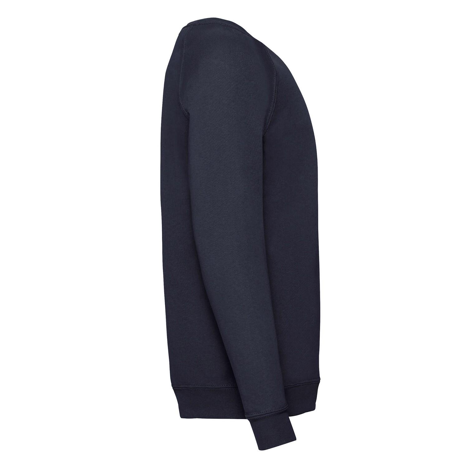 Childrens/Kids Classic Raglan Sweatshirt (Deep Navy) 3/3
