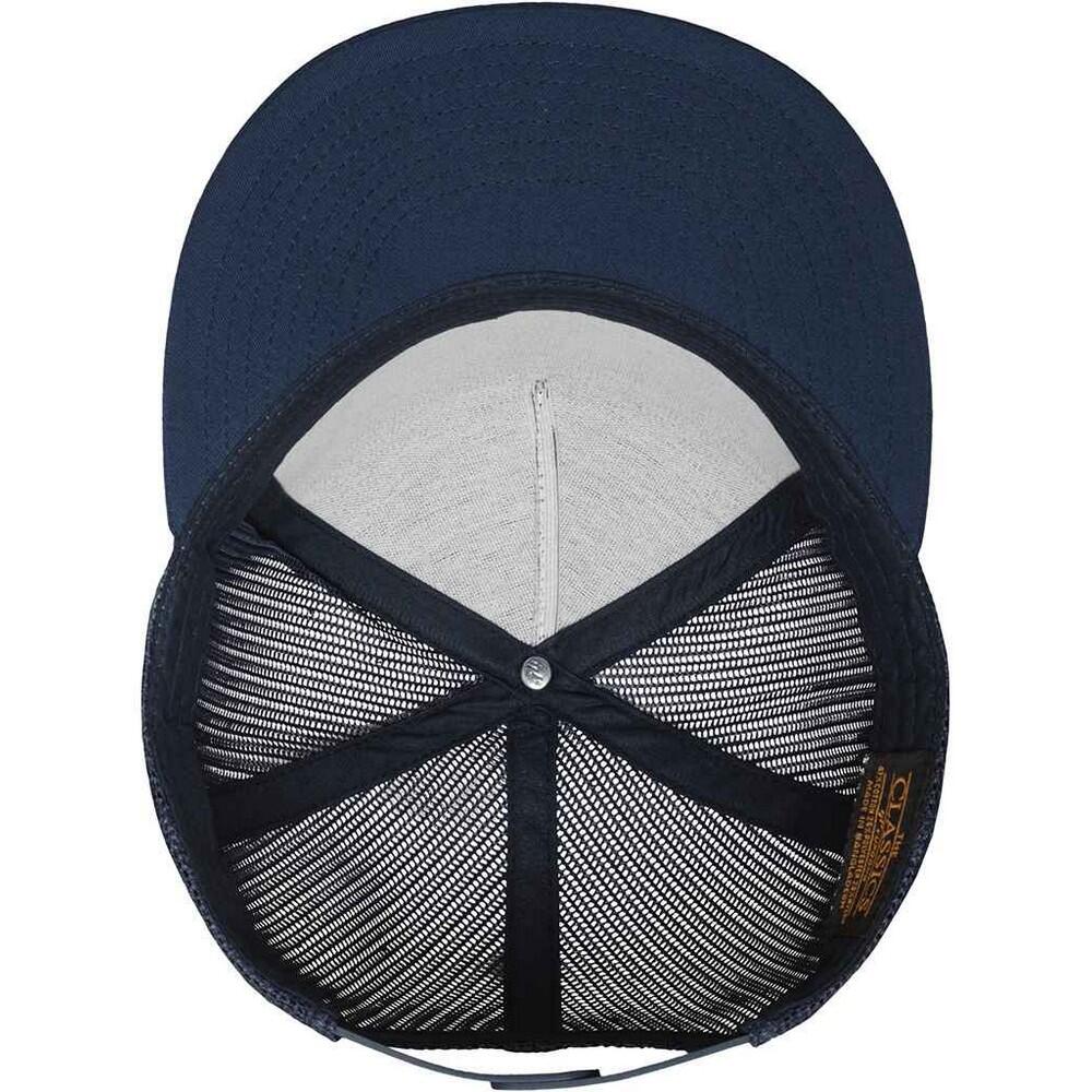 "Classic" Trucker Cap Damen und Herren Marineblau 3/4