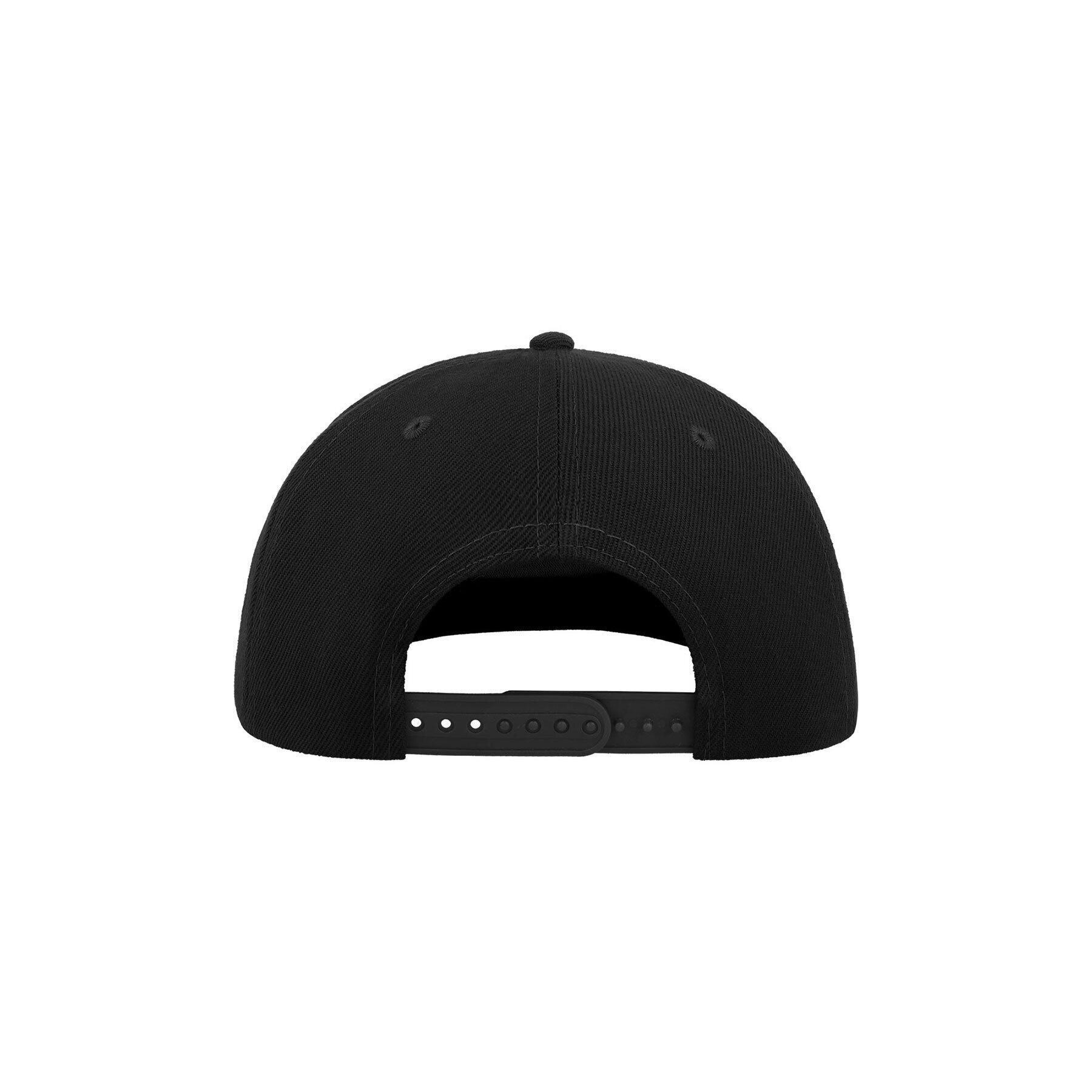 Gorra de 5 panles y visera plana Negro 2/3