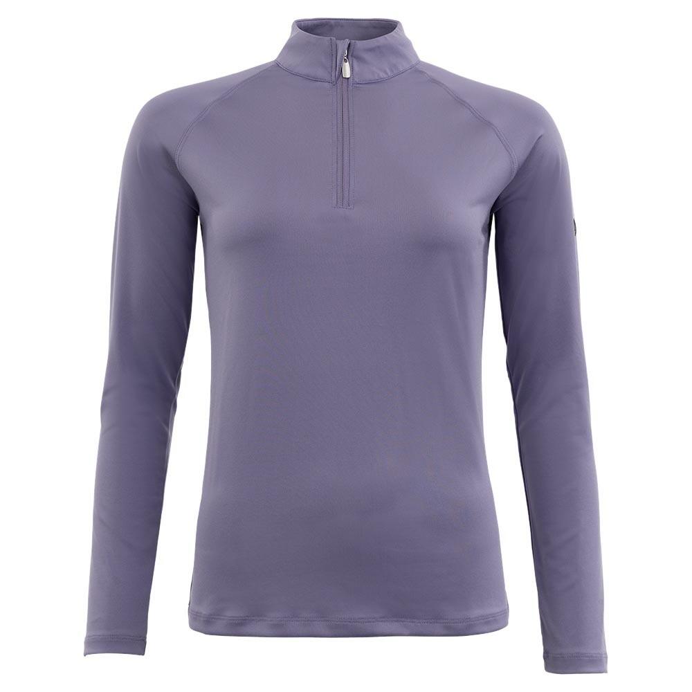 Br - Maillot Équitation Zip Manches Longues Br Equitation Event - Maillot Manches Longues - Violet - 44 L - Decathlon