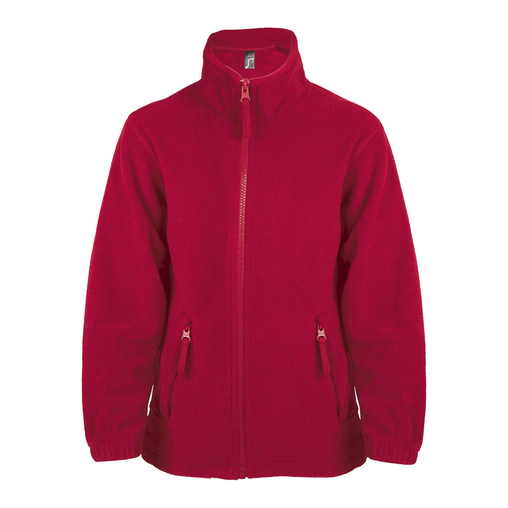 Childrens/Kids North Fleece Jacket (Red)