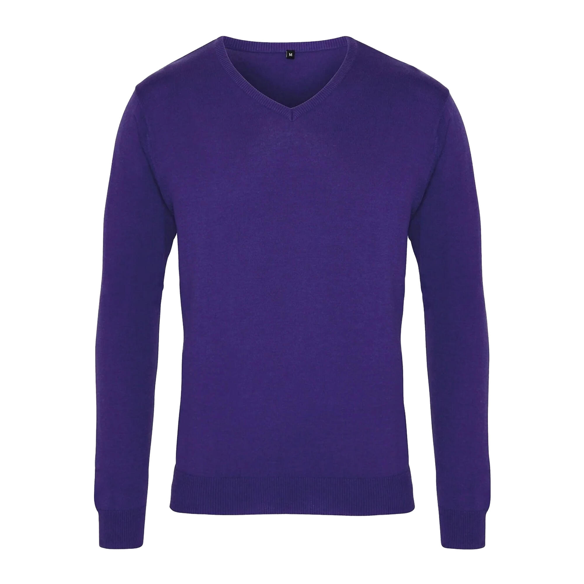 Sweter Męski Z Dzianiny Z Dekoltem V