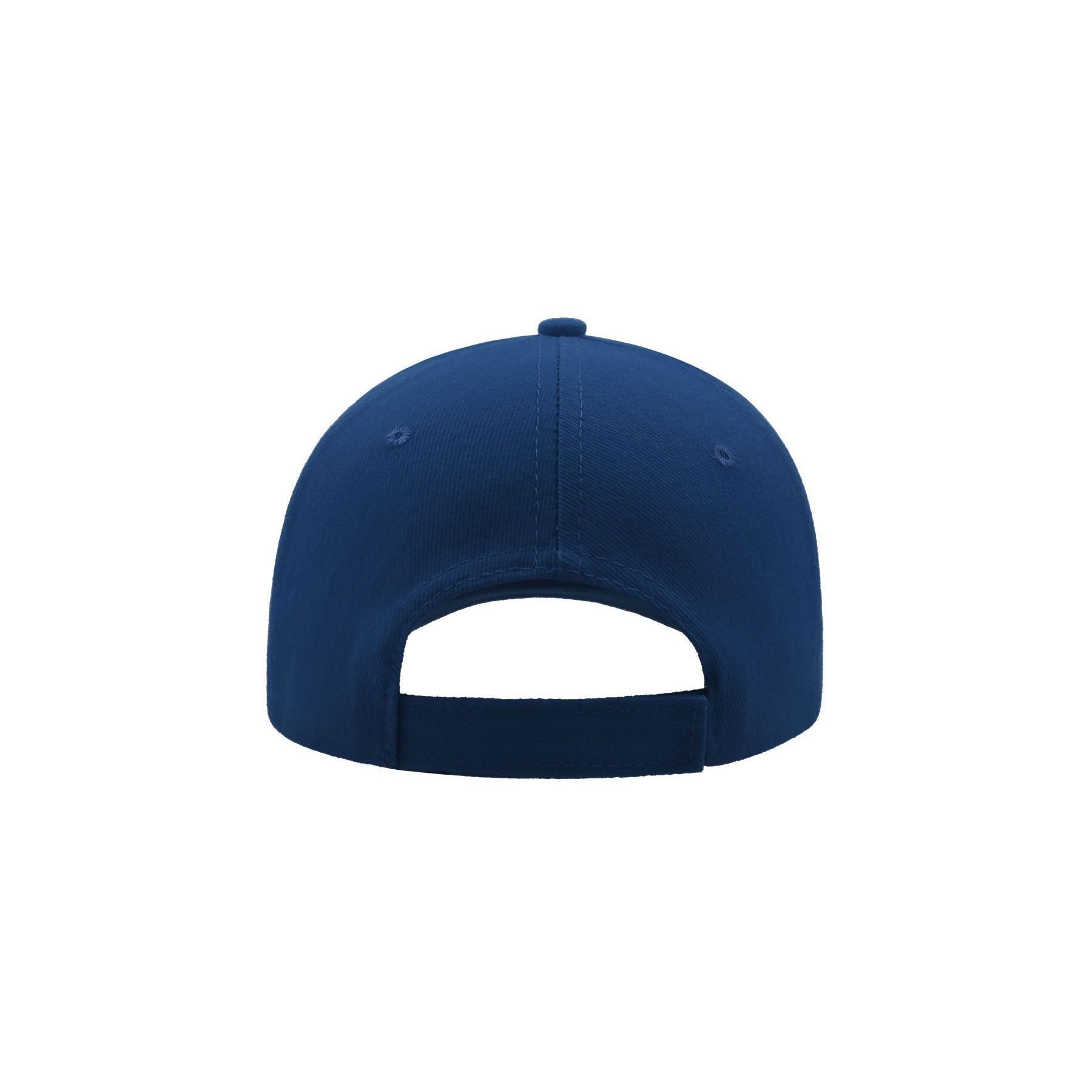 Gorra de 6 paneles de algodón cepillado modelo Liberty Azul Real 2/4