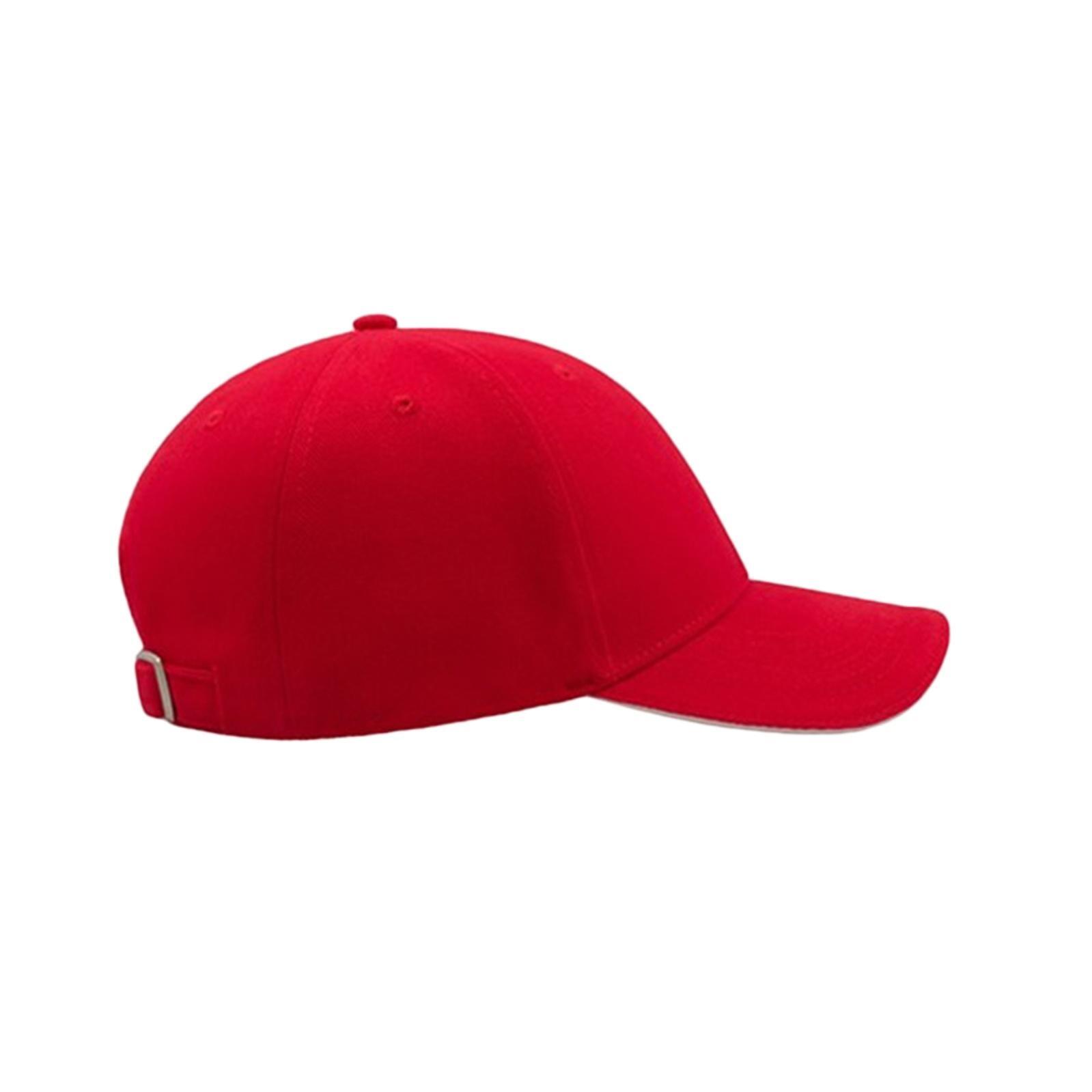 Gorra de seis capas de algodón modelo Liberty Sandwich style Rojo 4/4