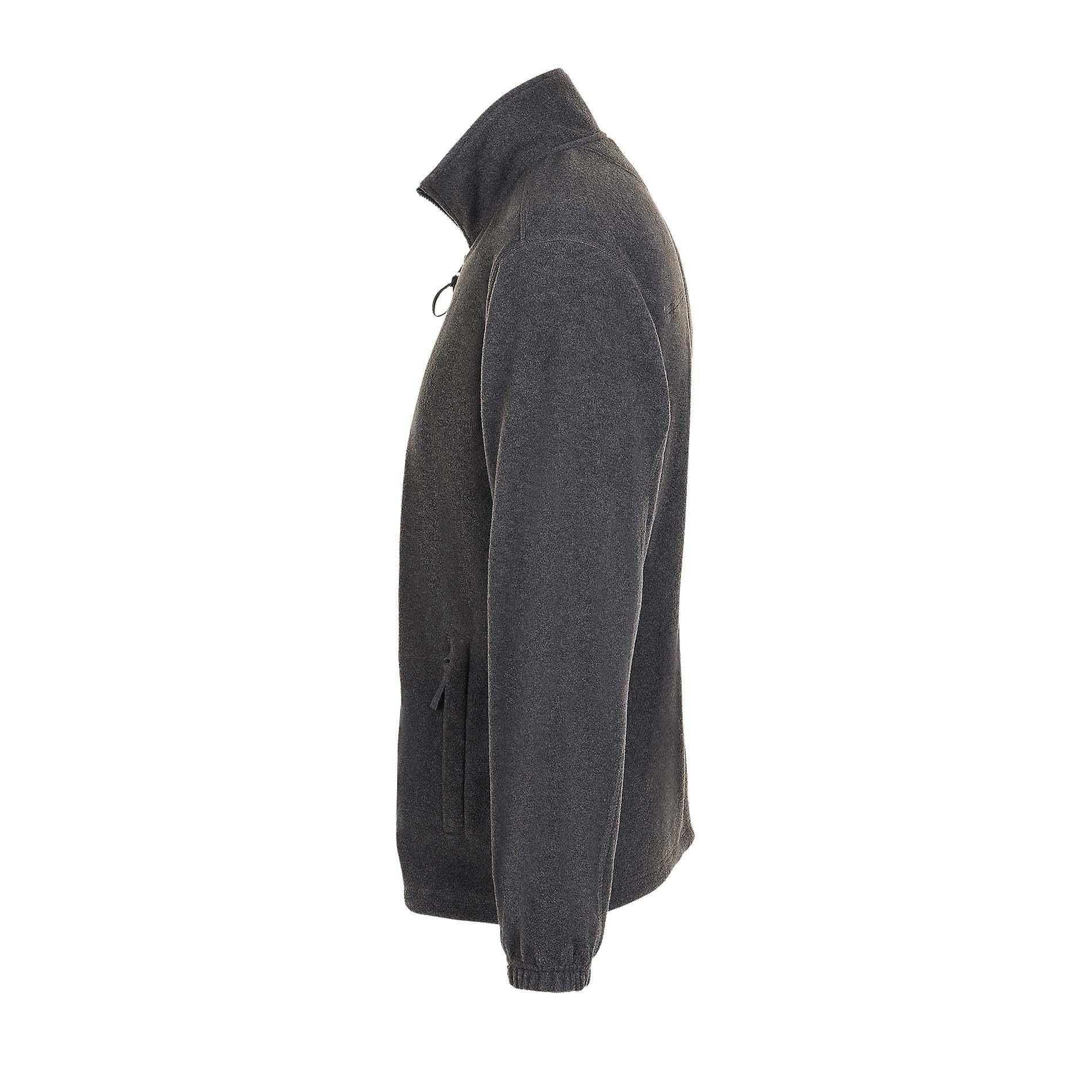 Felpa Invernale Da Esterni Con Zip Uomo SOLS North Grigio Screziato 3/4