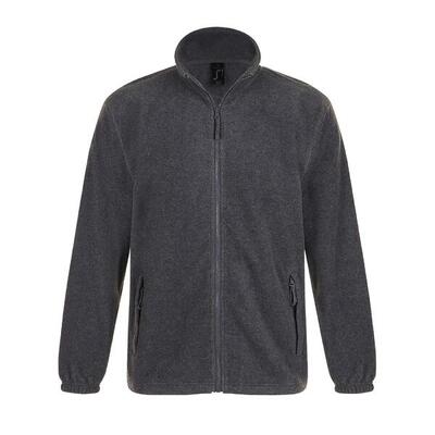 Heren north full zip outdoor fleece jacket (grijze mergel)
